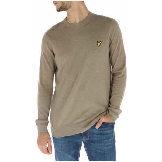Lyle Scott Crew Neck Cotton Merino Jumper Brown - KN2110VC